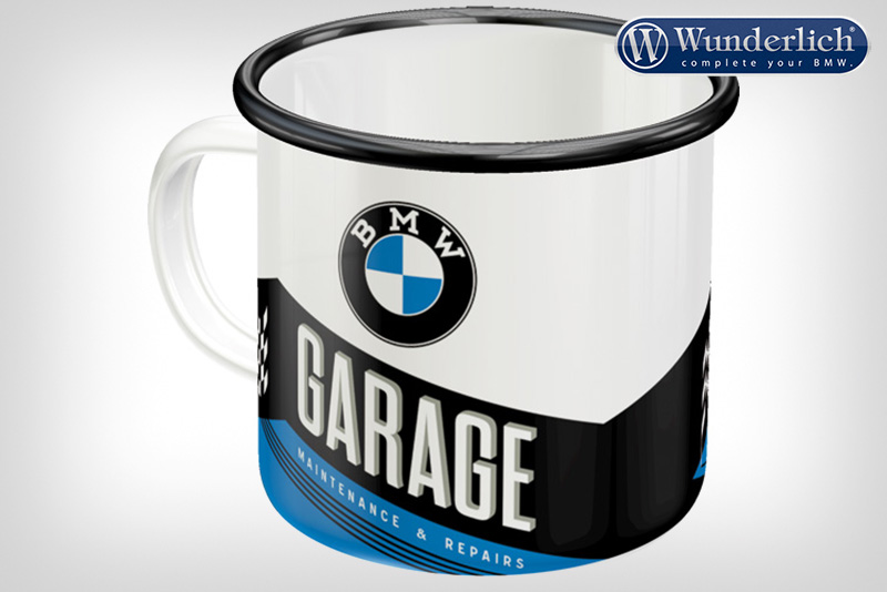 Enamel cup "GARAGE" from Nostalgic Art