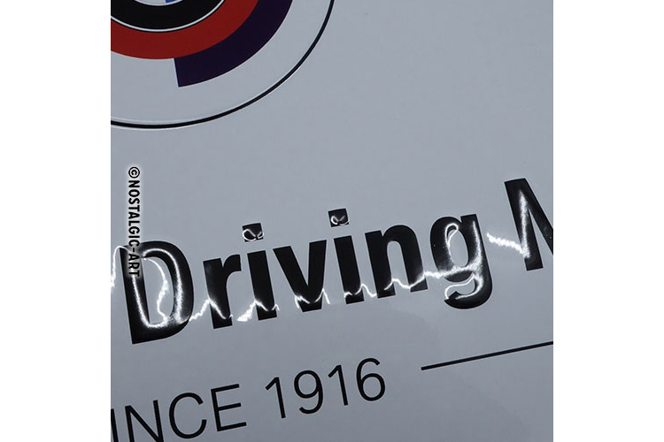 Letrero de chapa BMW Logo Evolution 40 x 30 cm - Nostalgic Art
