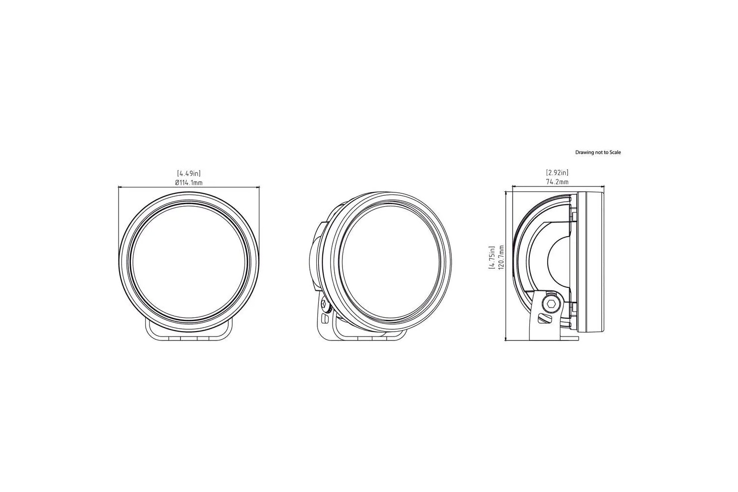 Pod luminoso LED DENALI D7 con DataDim