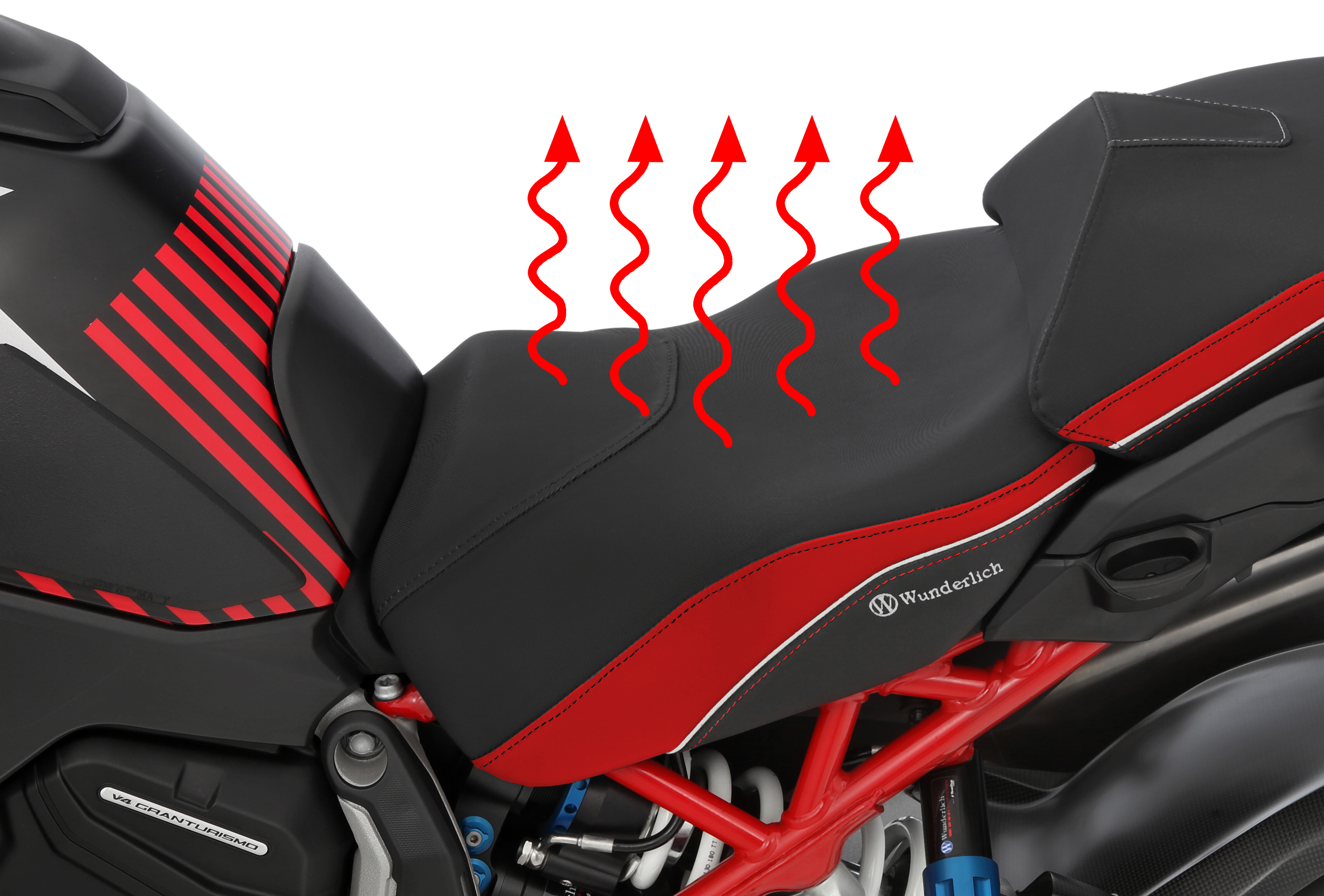 Wunderlich Rider Seat  AKTIVKOMFORT with Heating Multistrada V4