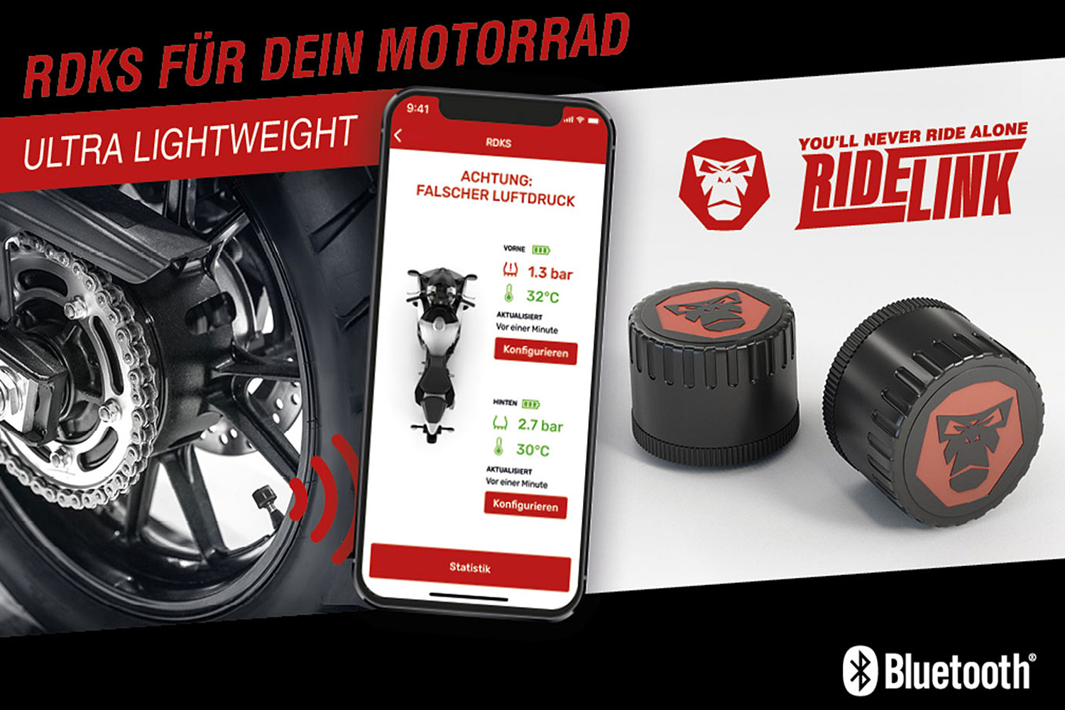 RideLink Sistema de control de presión de neumáticos RDKS TireGuard