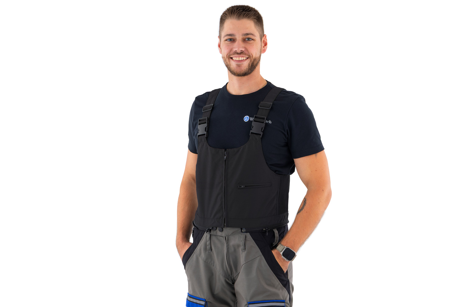 Pettorale con bretelle per pantaloni da moto Wunderlich