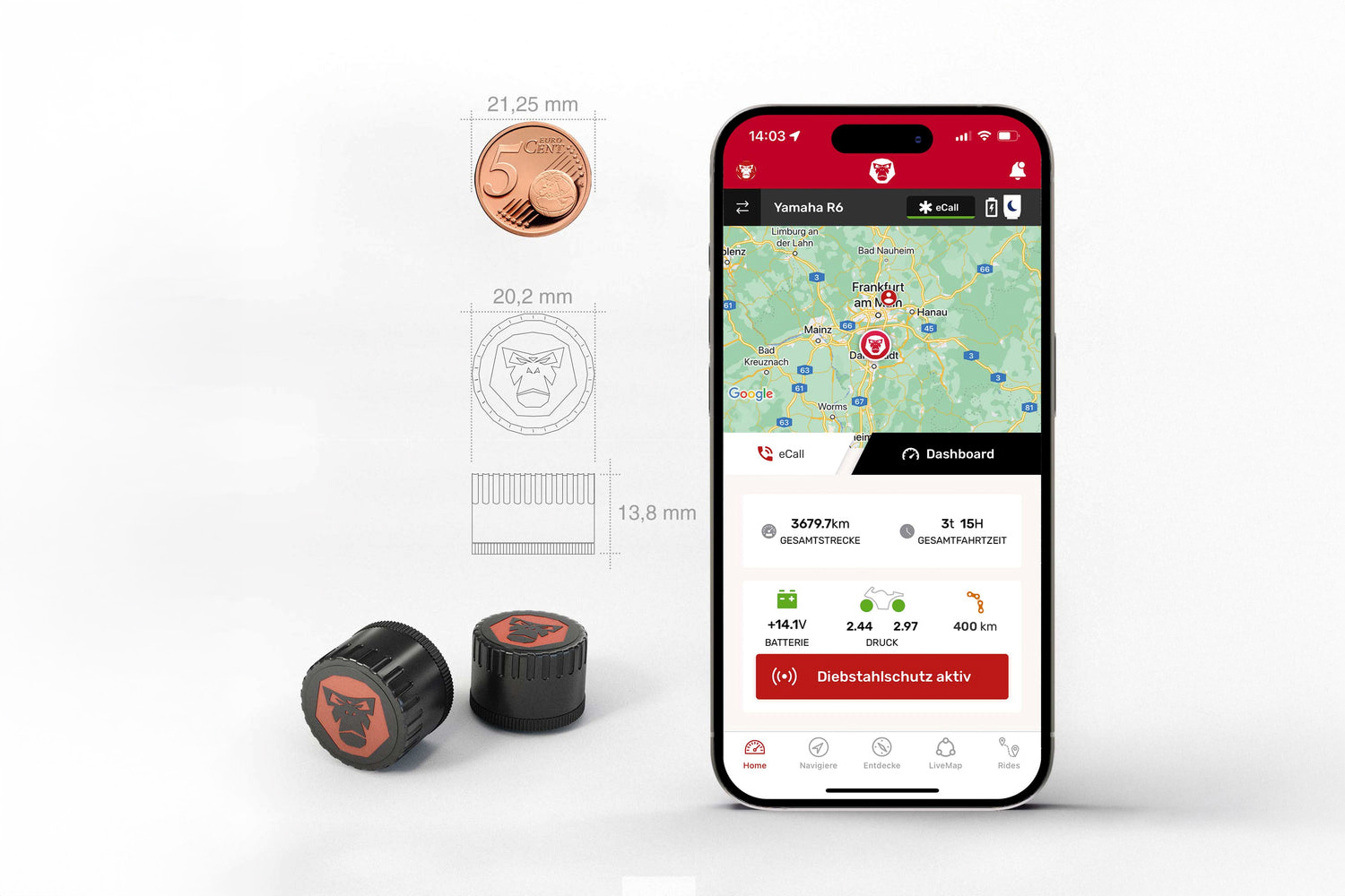 RideLink Sistema de control de presión de neumáticos RDKS TireGuard