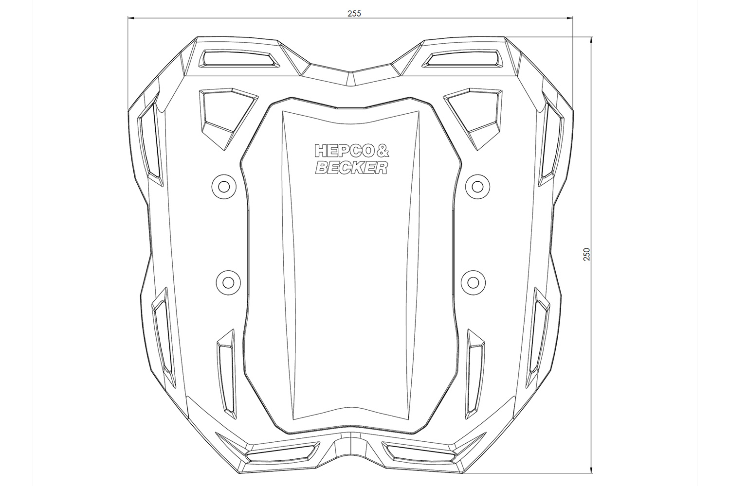 Hepco&Becker Portaequipajes Smartrack Ducati DesertX