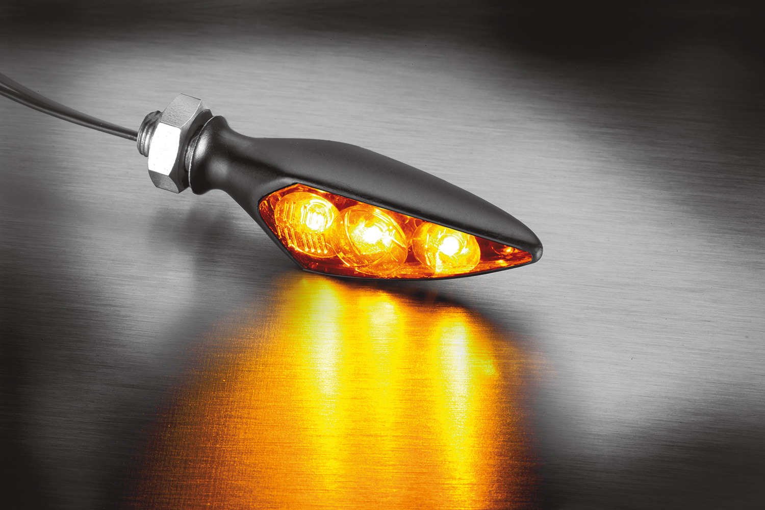 Wunderlich Blinker Halterung inkl. Kellermann Rhombus S Dark Blinker