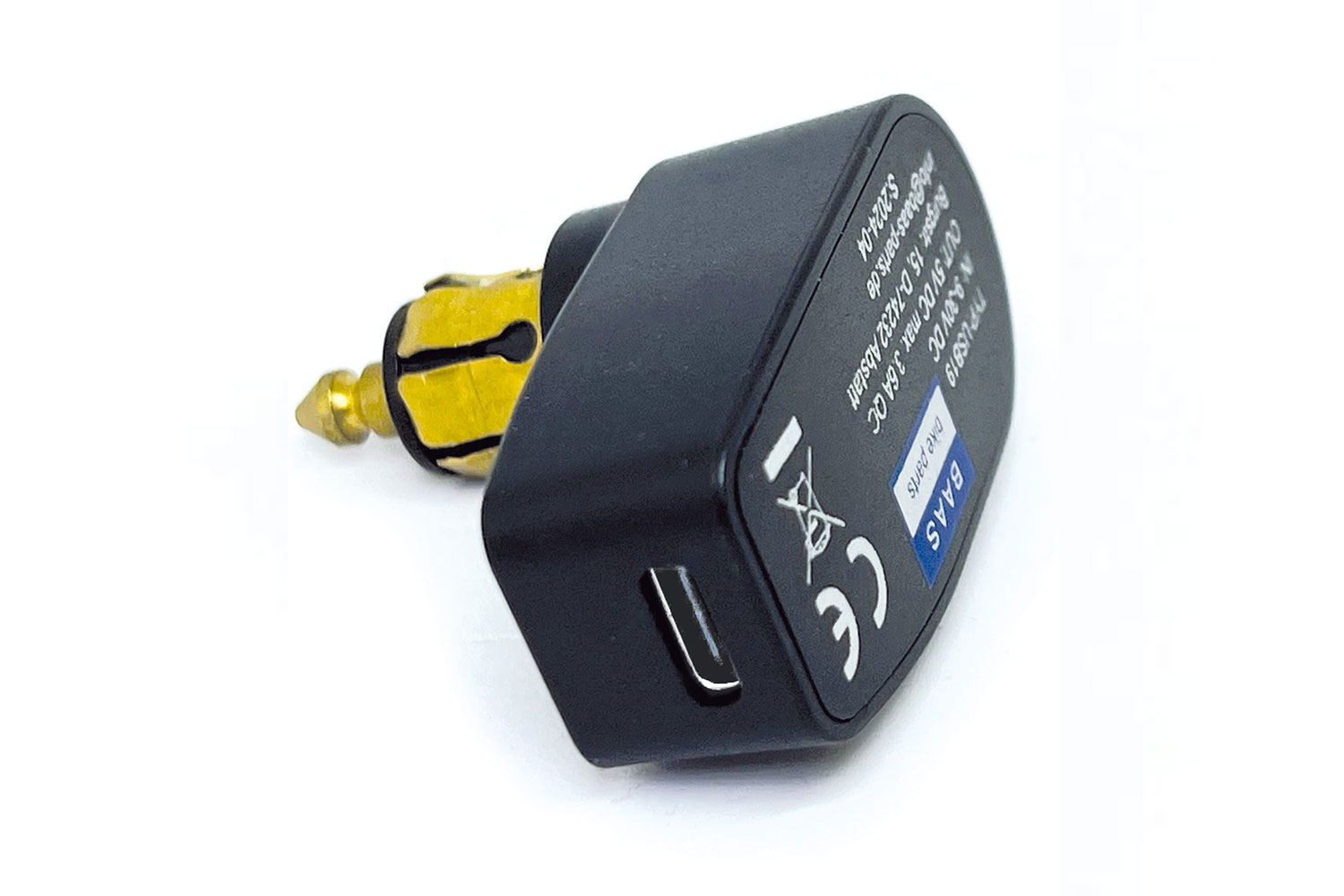 Prise de chargement USB-C avec connecteur angulaire