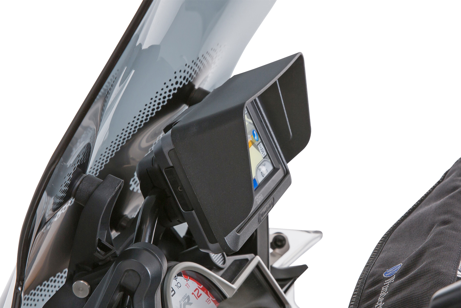 Device glare shield for BMW Navigator IV + Garmin zumo 660