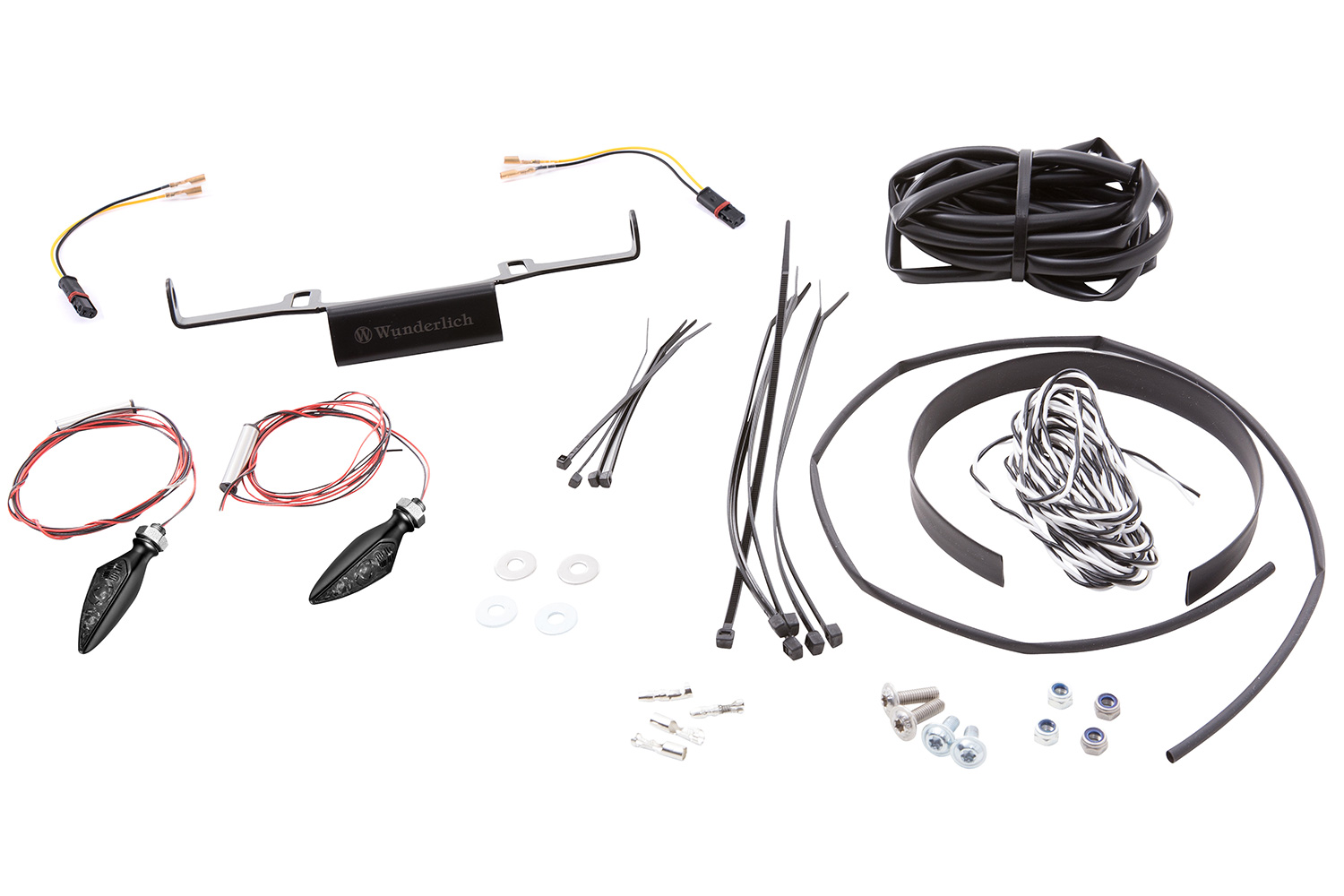 Wunderlich Blinker Halterung inkl. Kellermann Rhombus S Dark Blinker