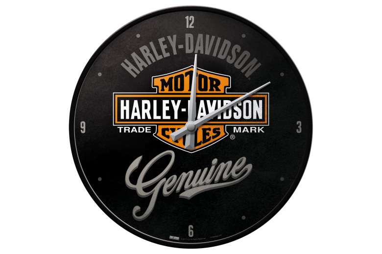 HarleyDavidson »Genuine« wall clock Nostalgic Art