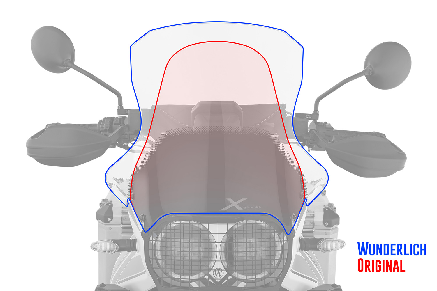 Wunderlich Verkleidungsscheibe MARATHON - Für Modelle mit Original Enduro Handprotektoren