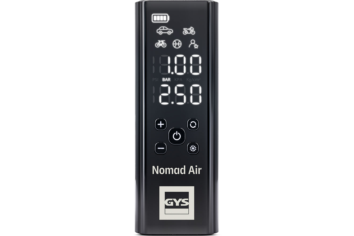 Portable 10-bar air compressor for motorcycle and touring NOMAD AIR